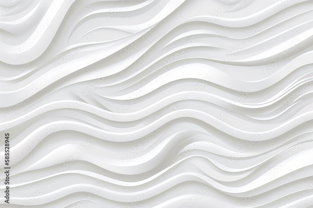  an abstract white background with wavy lines and curves in the form of waves.  generative ai