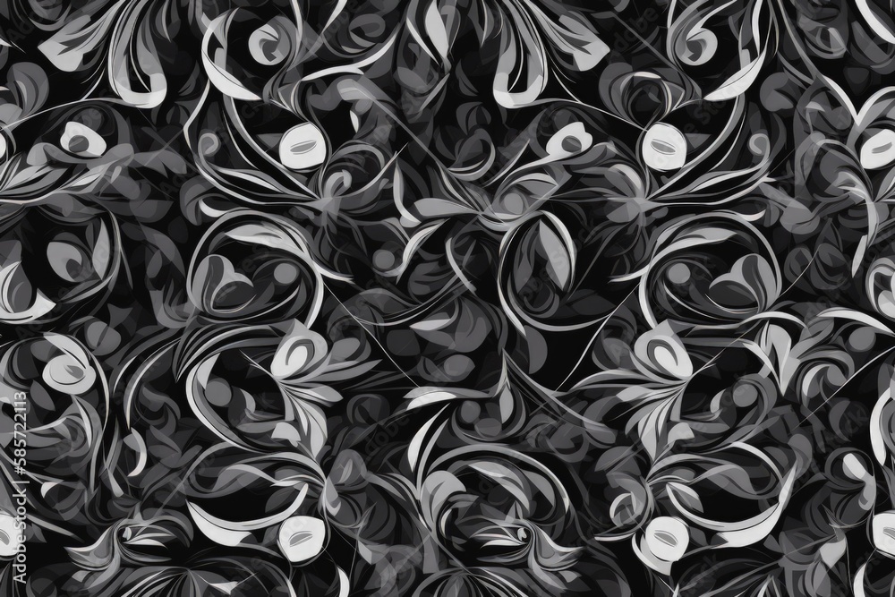 monochromatic pattern. Generative AI