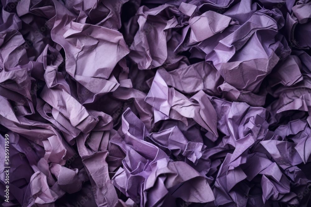  a large pile of purple origami paper on a tablecloth covered in purple tissue origami paper, as a b