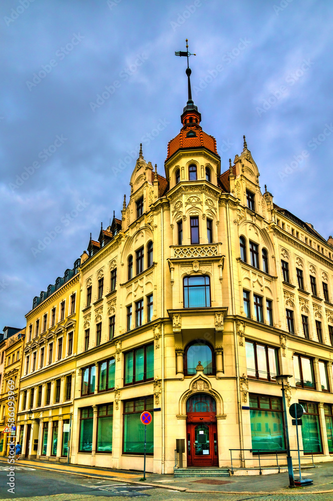 Architecture of the old town of Goerlitz in Germany