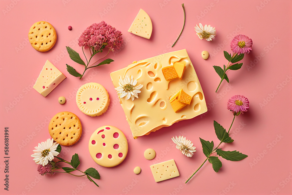 AI generates illustrations sweet food