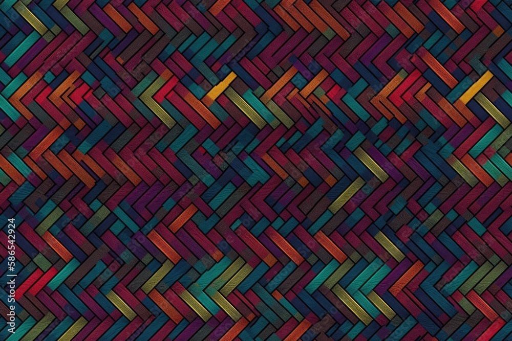 vibrant and diverse pattern with a multitude of colors. Generative AI