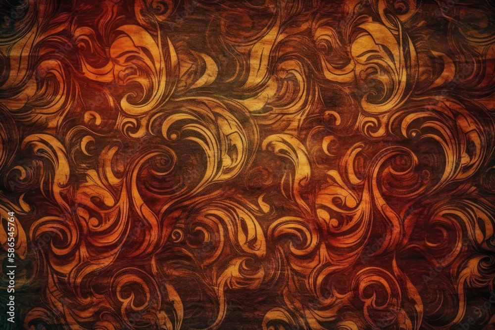 vibrant and swirling abstract background. Generative AI