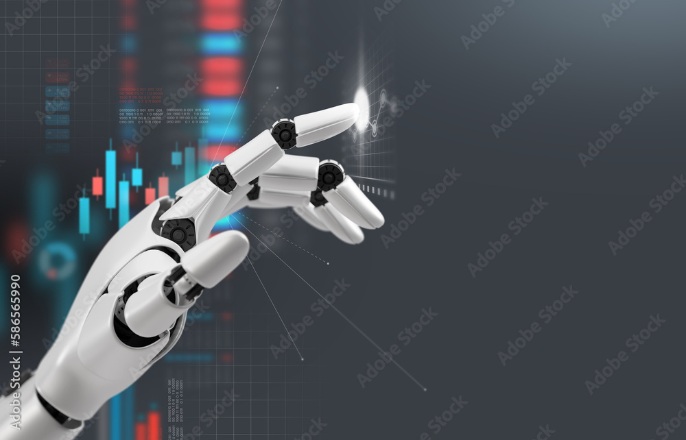 Artificial intelligence a.i. robot for business assistant