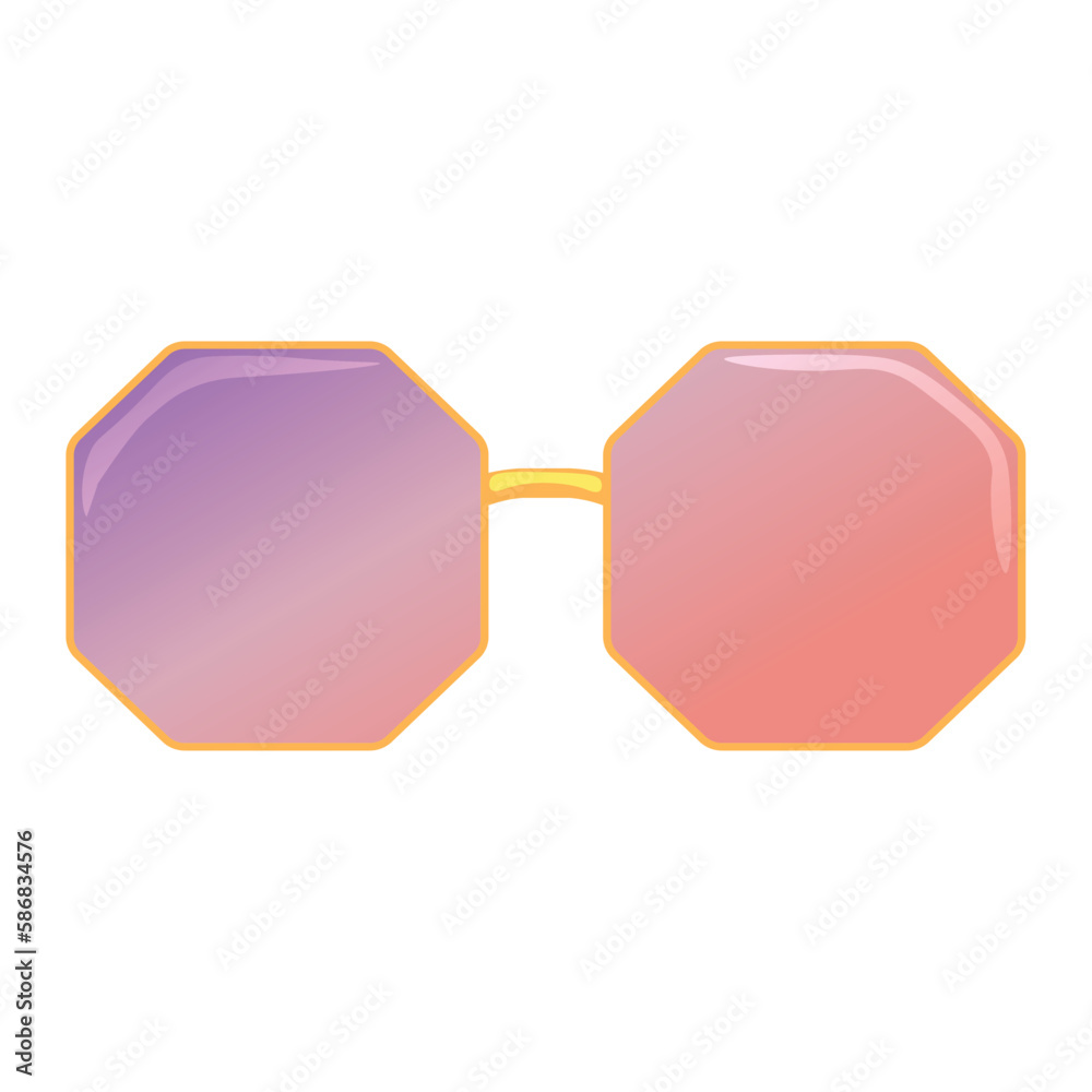 Modern sunglasses on white background