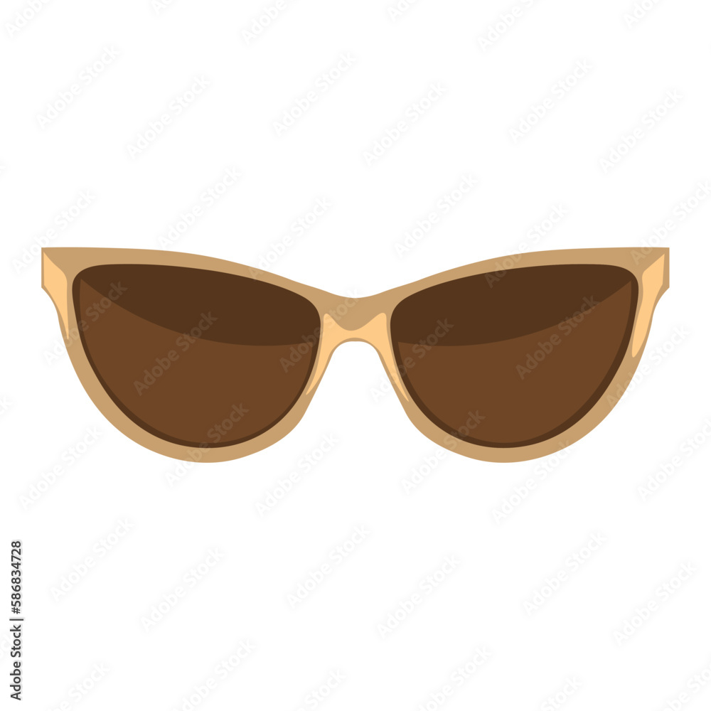 Modern sunglasses on white background