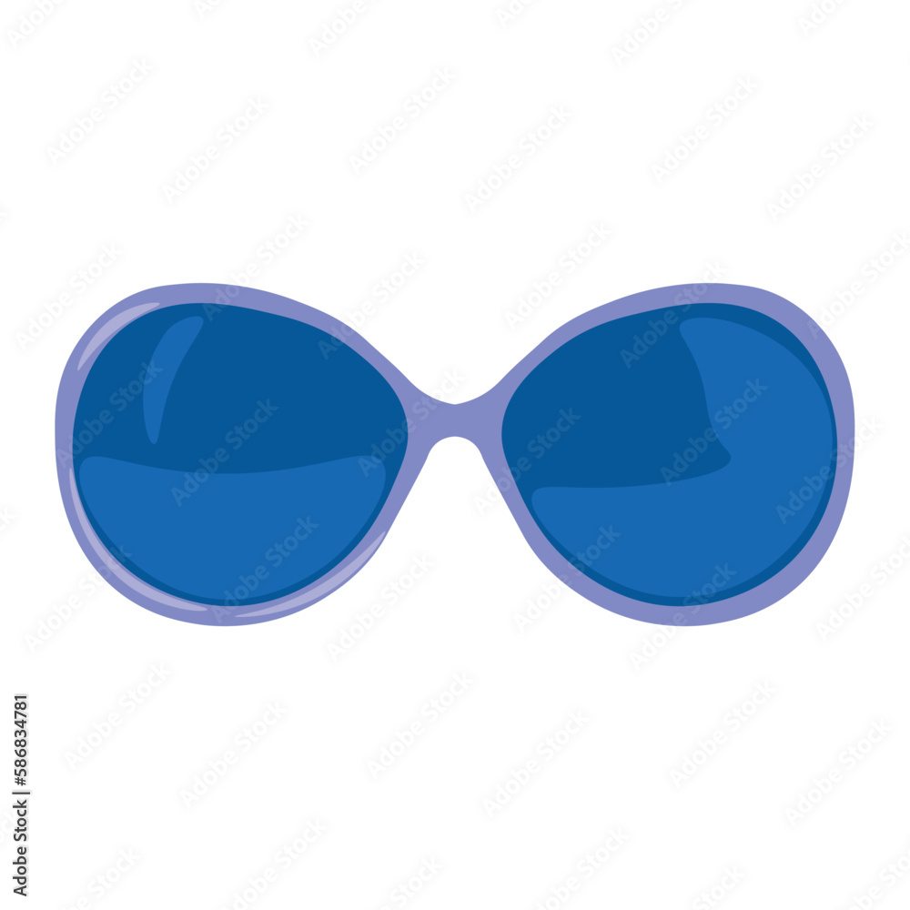 Modern sunglasses on white background