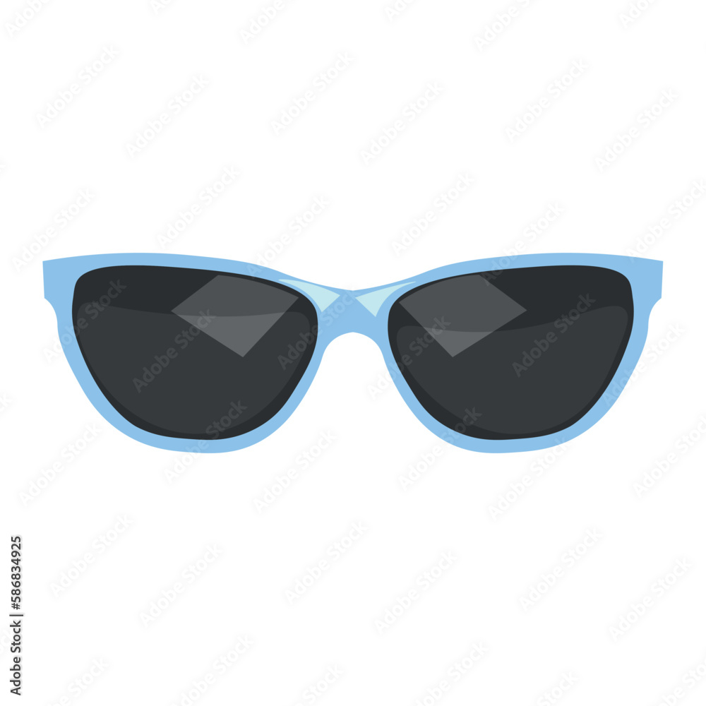 Modern sunglasses on white background