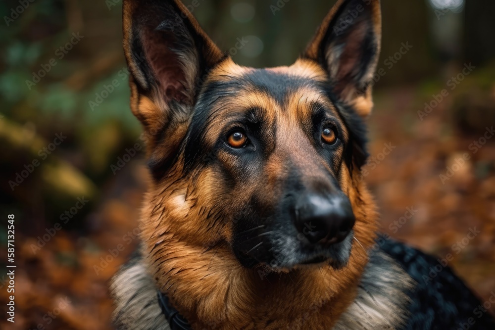 From My Heart German Shepherd Photos. Generative AI