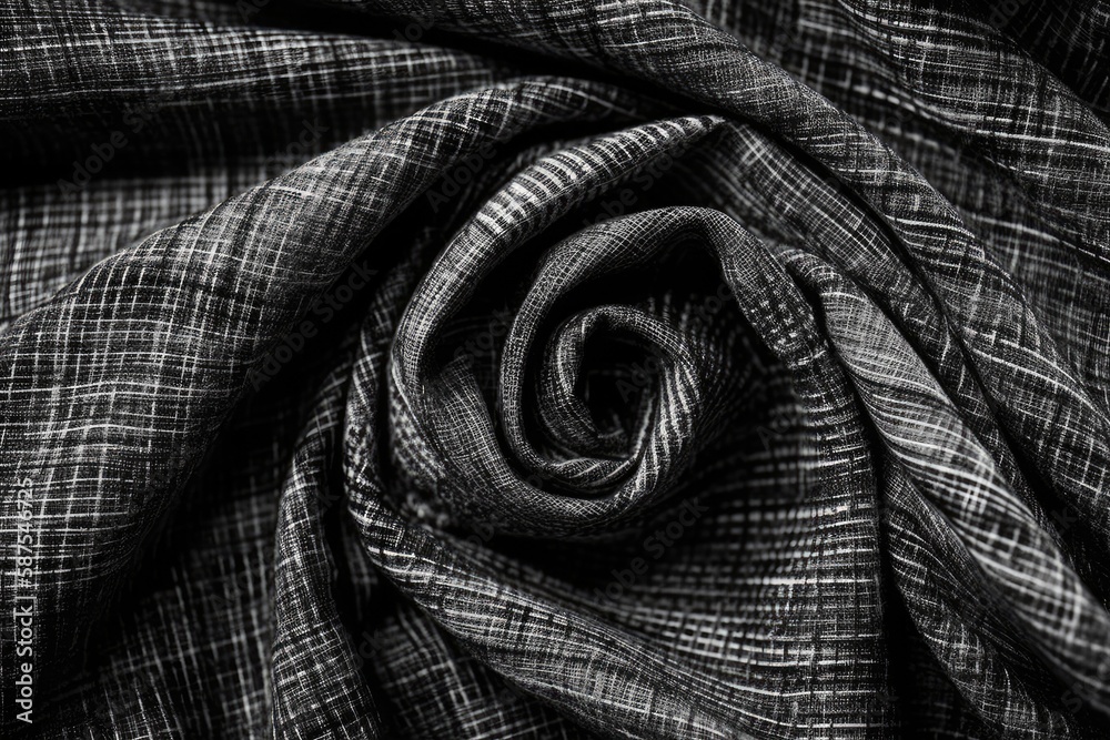 monochromatic textile pattern. Generative AI