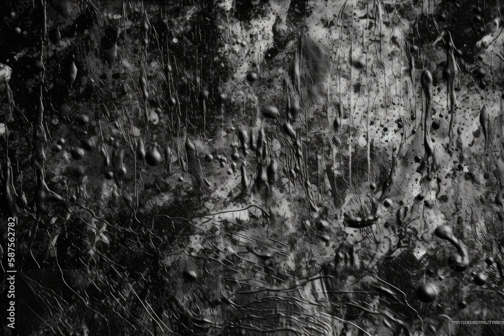 monochromatic photograph showcasing the texture and pattern of a tree trunk. Generative AI