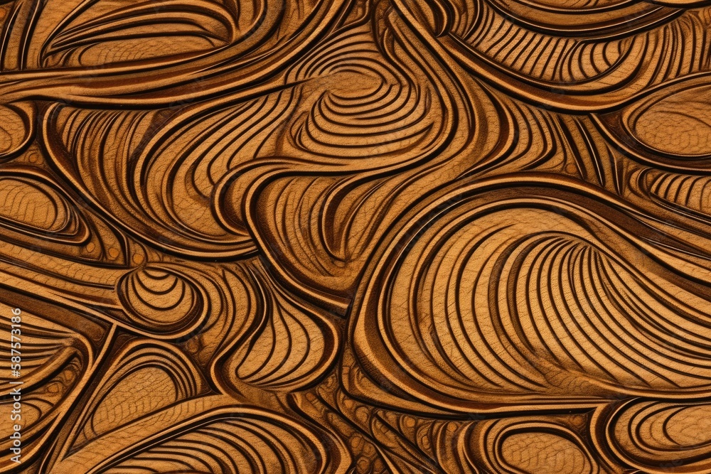 Close-Up View of a Textured Wooden Surface. Generative AI