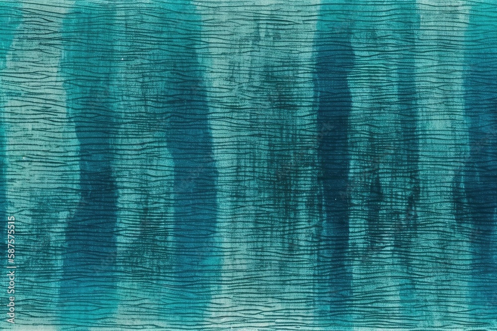 abstract painting with shades of blue and green. Generative AI