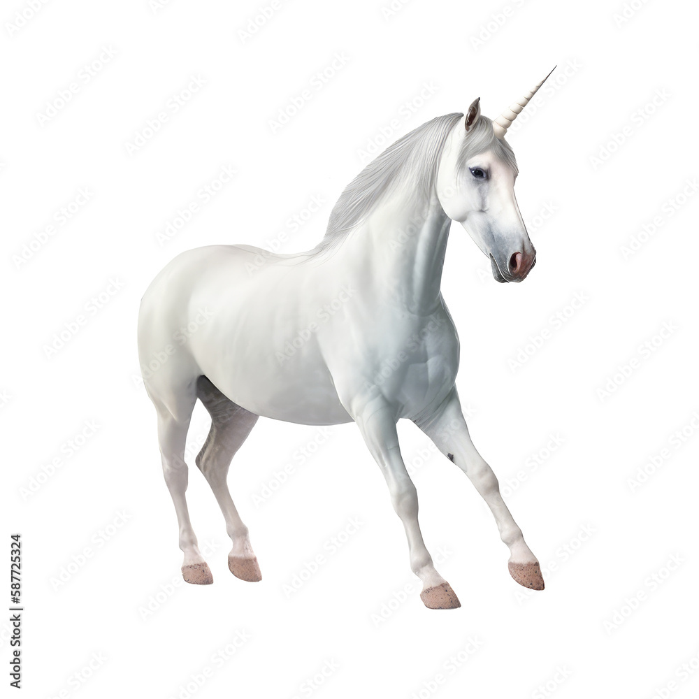 unicorn isolated on white