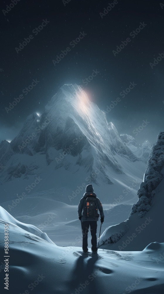 Unreal mountain Adventure: 4K X-ray of Skiers and Snowboarders on High Details Slopes with Surreal V