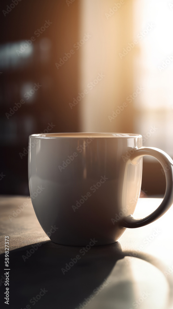 Abstract coffee background. Illustration AI Generative.