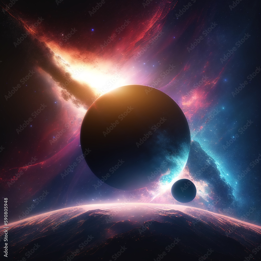 sci-fi galaxy universe background photo