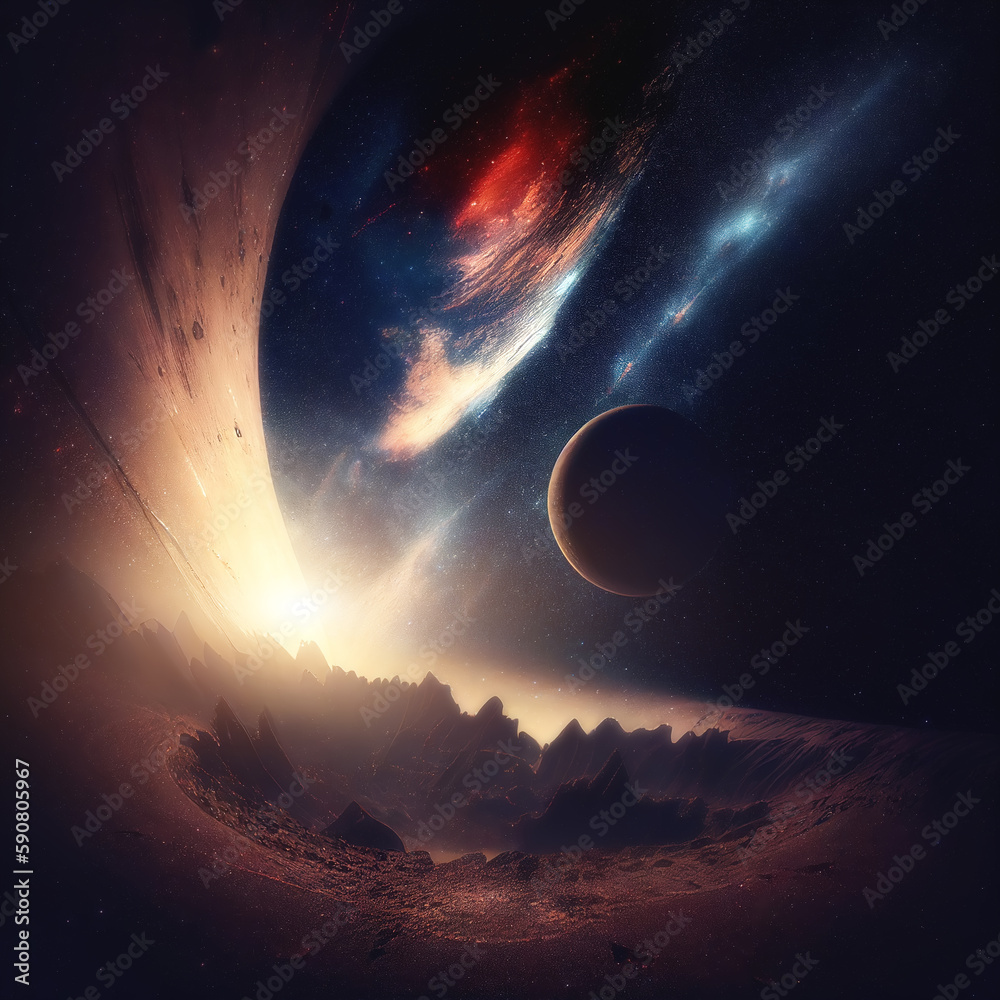 sci-fi galaxy universe background photo