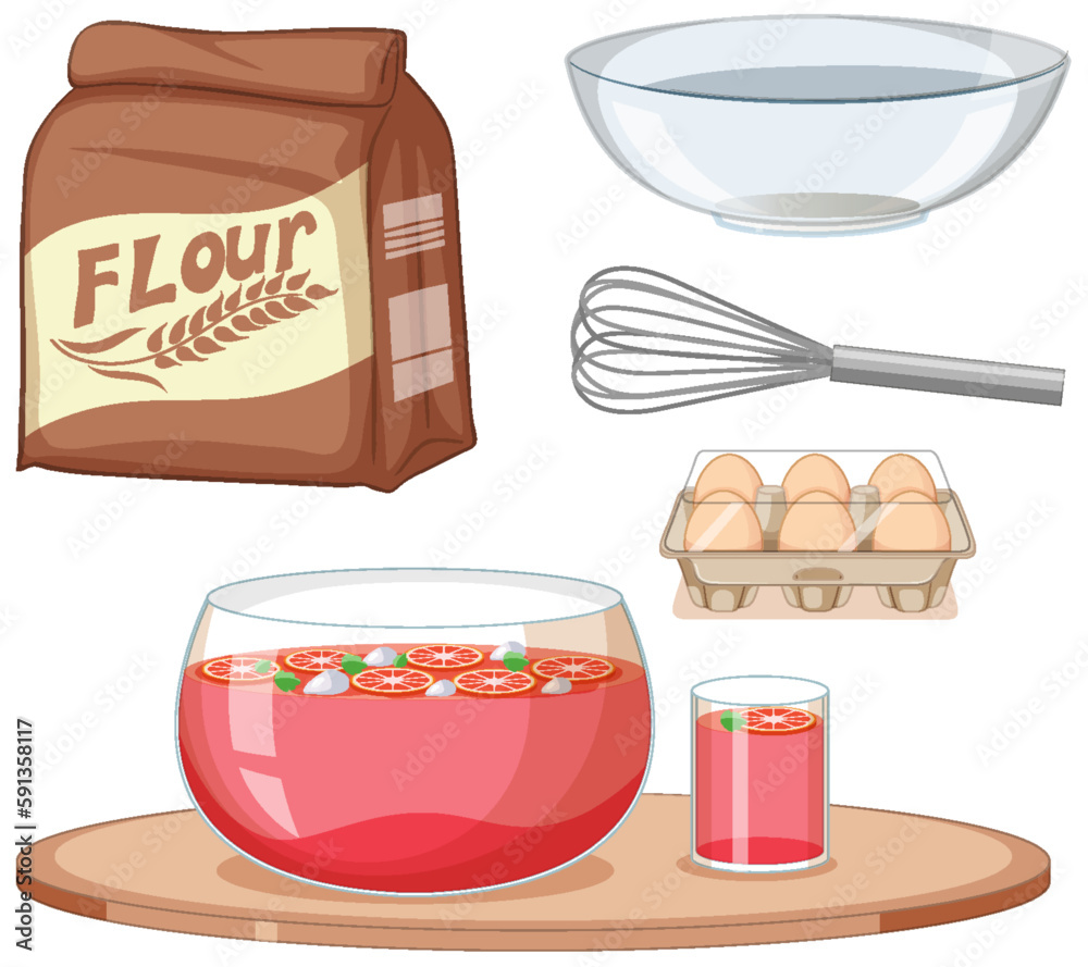 Kitchen Elements Vector Set