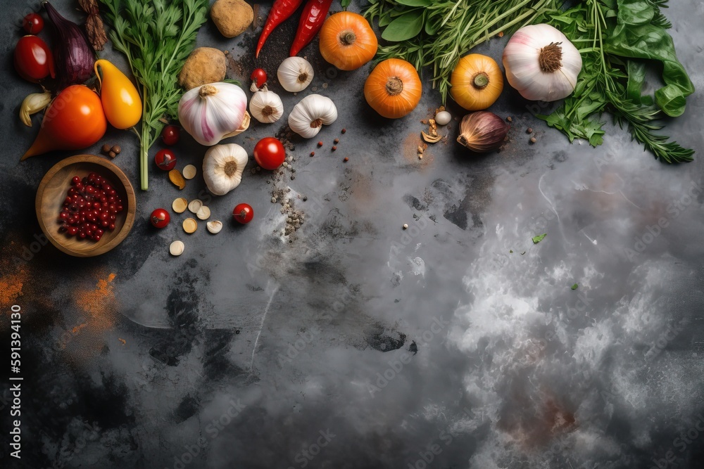  a table topped with lots of different types of vegetables and fruits next to a wooden bowl filled w