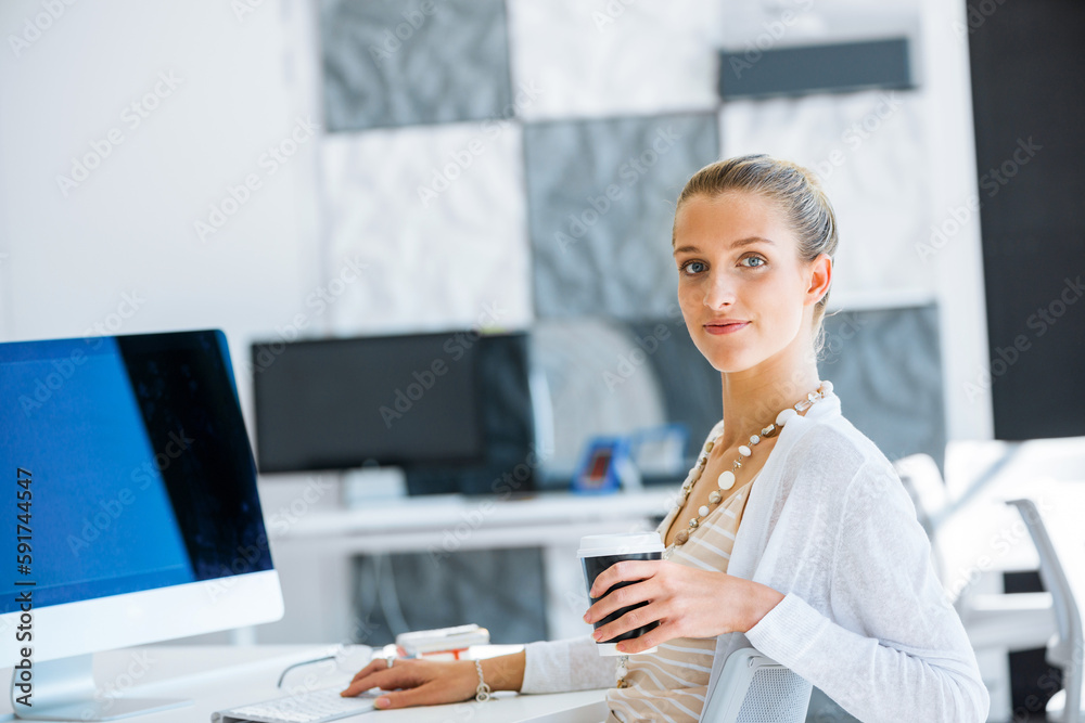 Elegant office worker