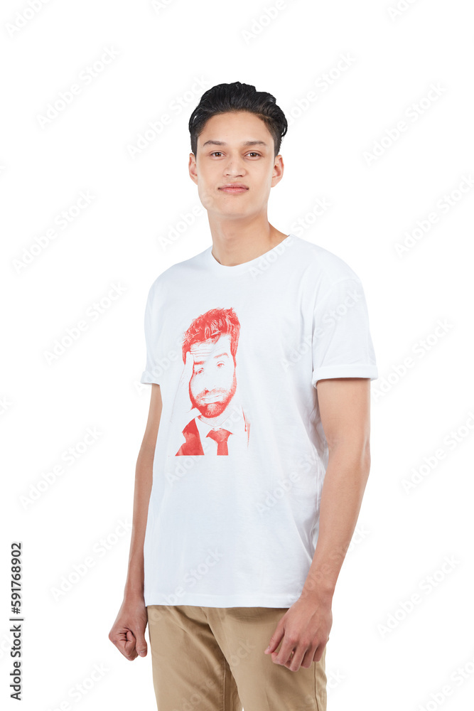 Confident, portrait and a handsome Asian man on an isolated and transparent png background. Confiden