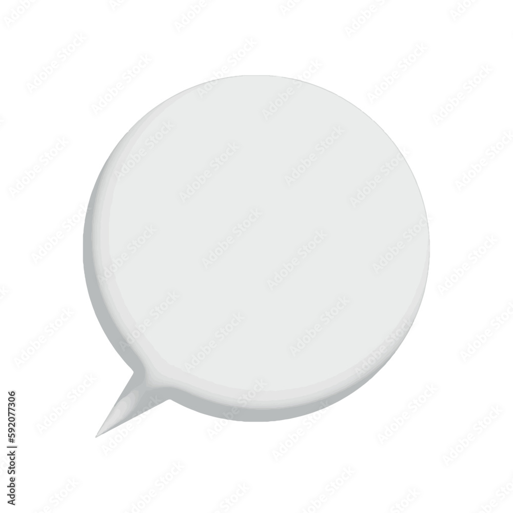 Chat box on white background