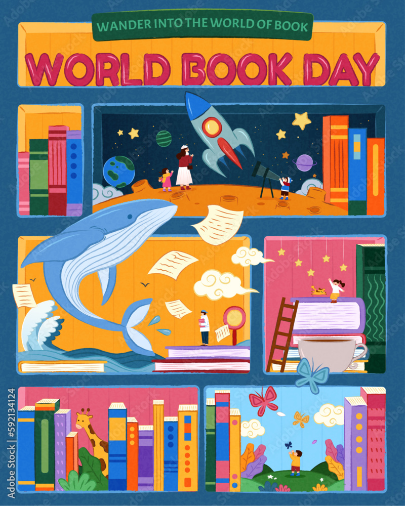 Fantastic World book day poster