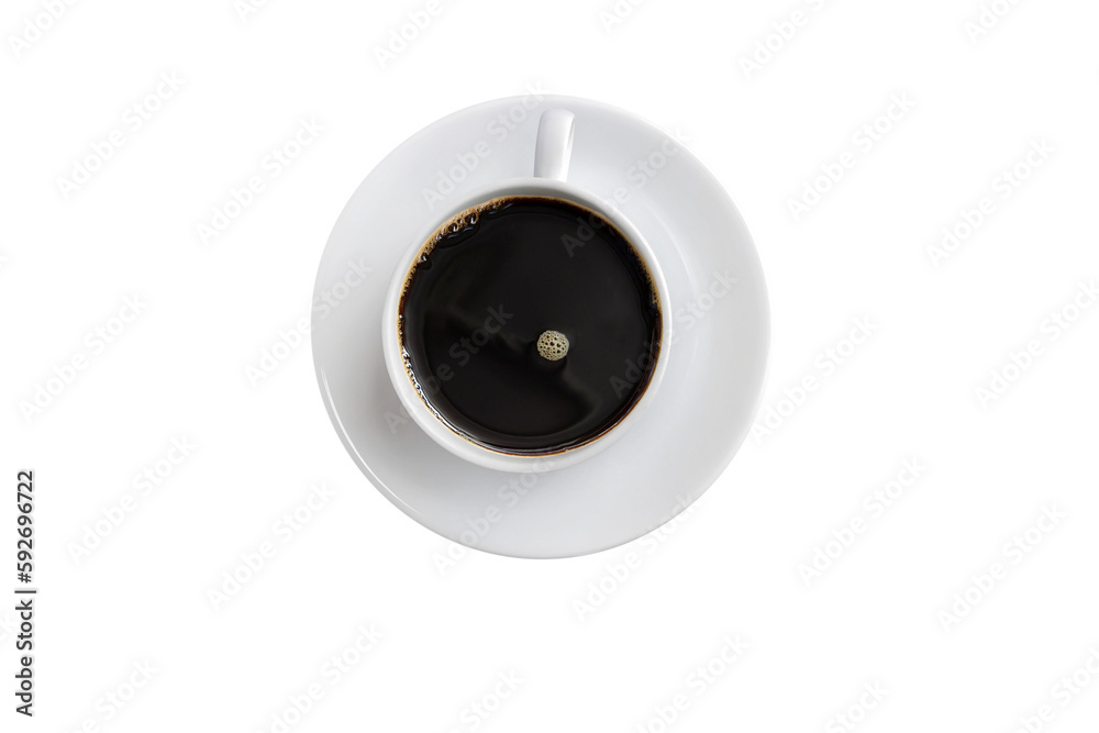 coffee mug top view  isolated PNG transparent