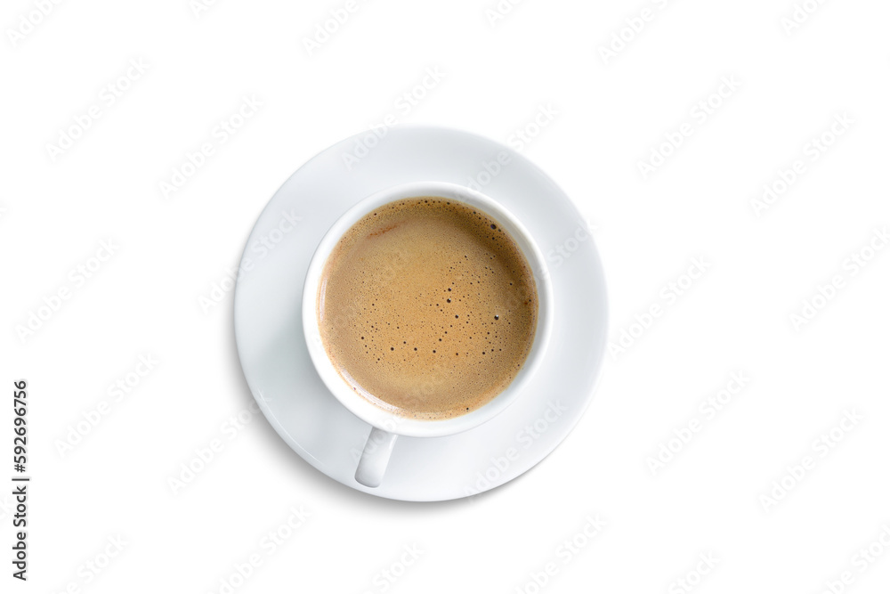 coffee mug top view  isolated PNG transparent