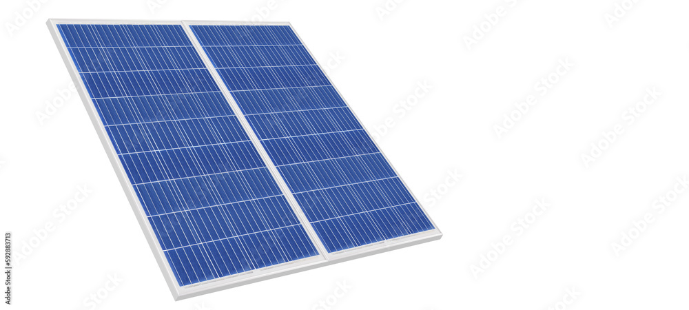 Solar panels (solar cell) in solar farm with sun lighting to create the clean electric power