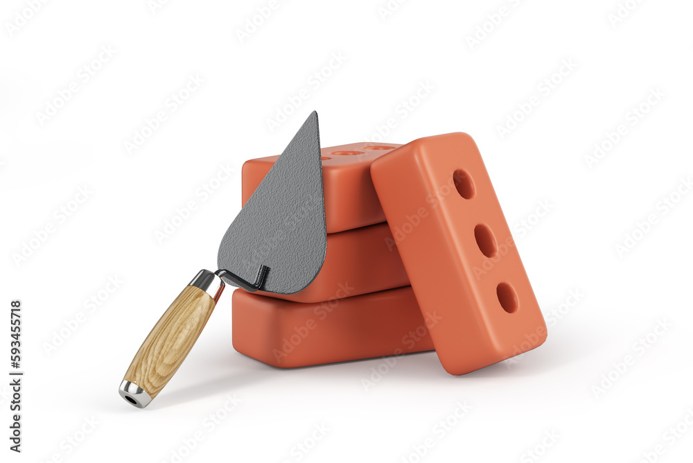 construction tools concept isolated on white