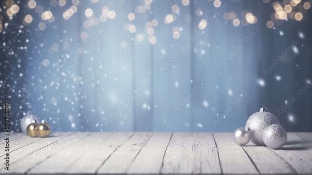 Merry Christmas Holiday Background. Illustration AI Generative.