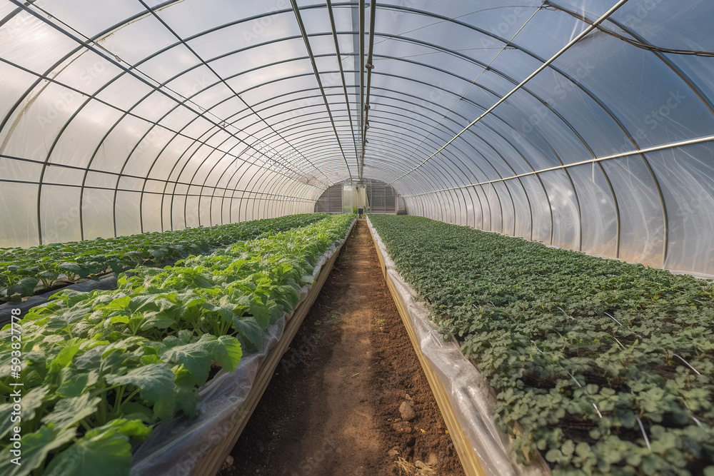 Organic fresh vegetable greenhouse