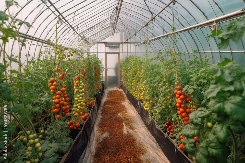 Organic fresh vegetable greenhouse