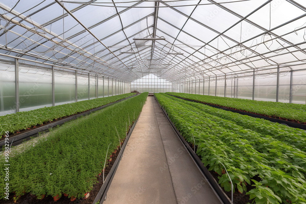 Organic fresh vegetable greenhouse