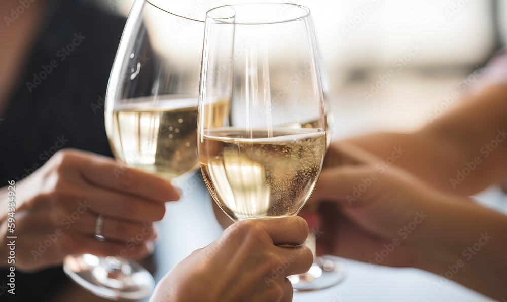  a couple of people that are holding some glasses of wine in their hands and one is holding a glass 