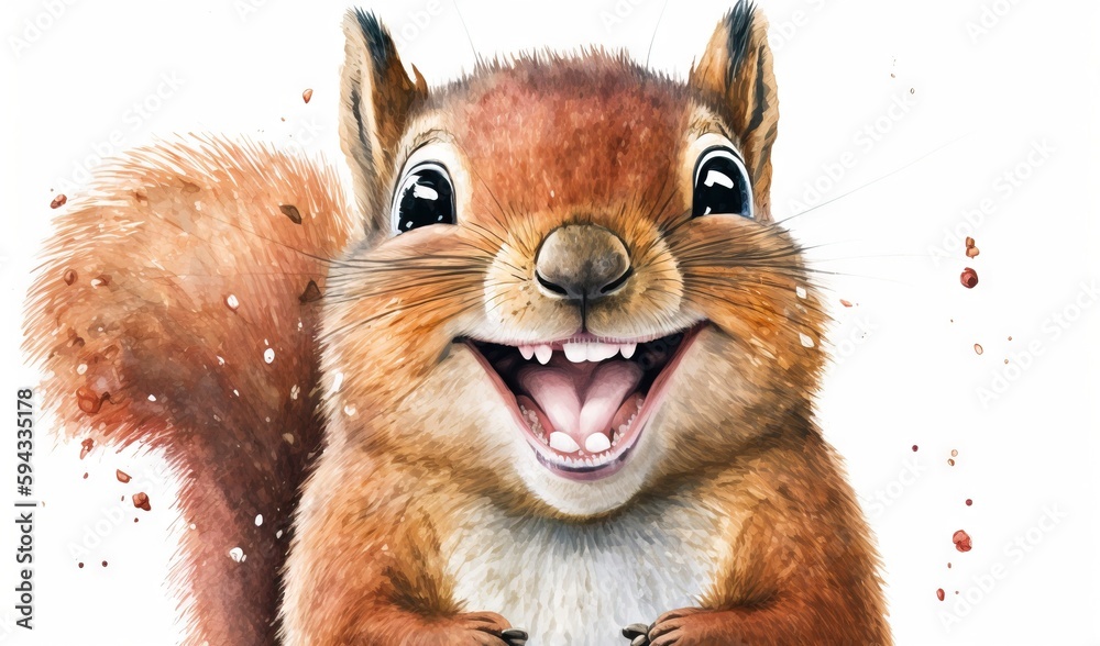  a picture of a squirrel with its mouth open and its mouth wide open and its teeth are wide open a