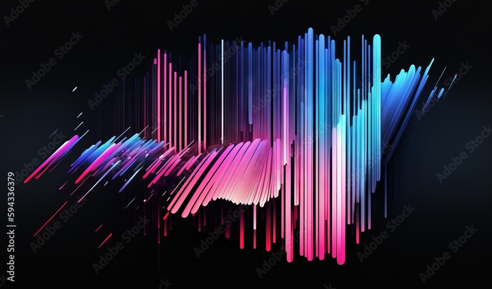  a colorful abstract background with lines and shapes on a black background with a black background 