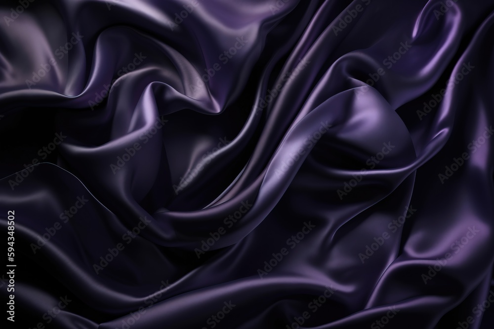  a very pretty purple fabric with a very large amount of fabric on its side and a very long line of