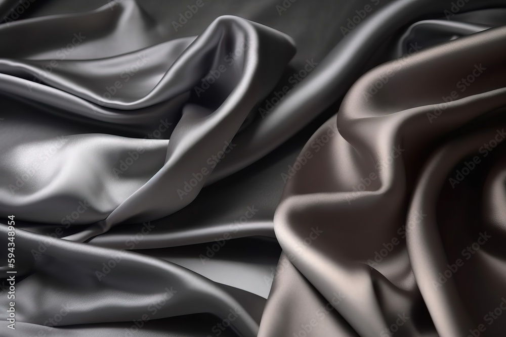  a close up view of a gray and black fabric with a very soft feel to its fabric material, with a ve