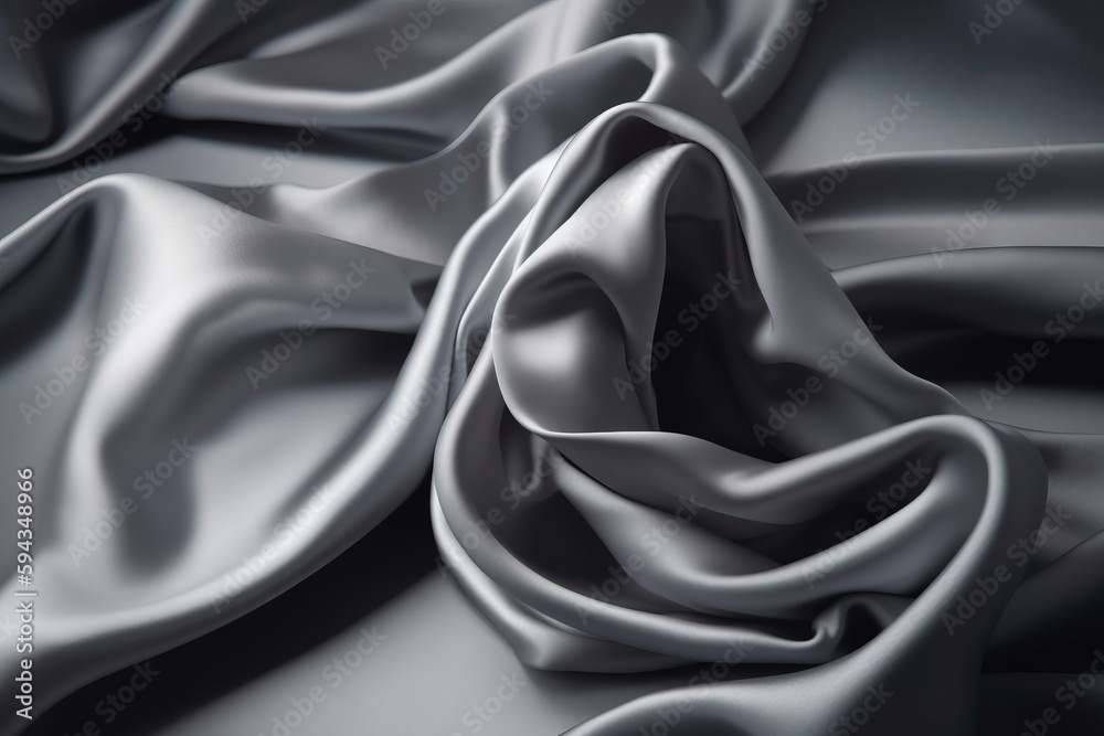  a black and white photo of a satin fabric with a very soft feel to its fabricing fabric, with a ve