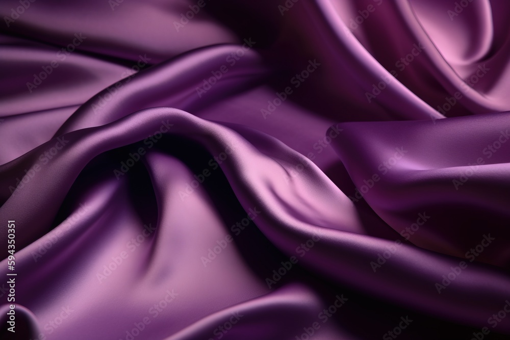  a close up of a purple cloth with a very soft feel to its surface and folds in the middle of the f