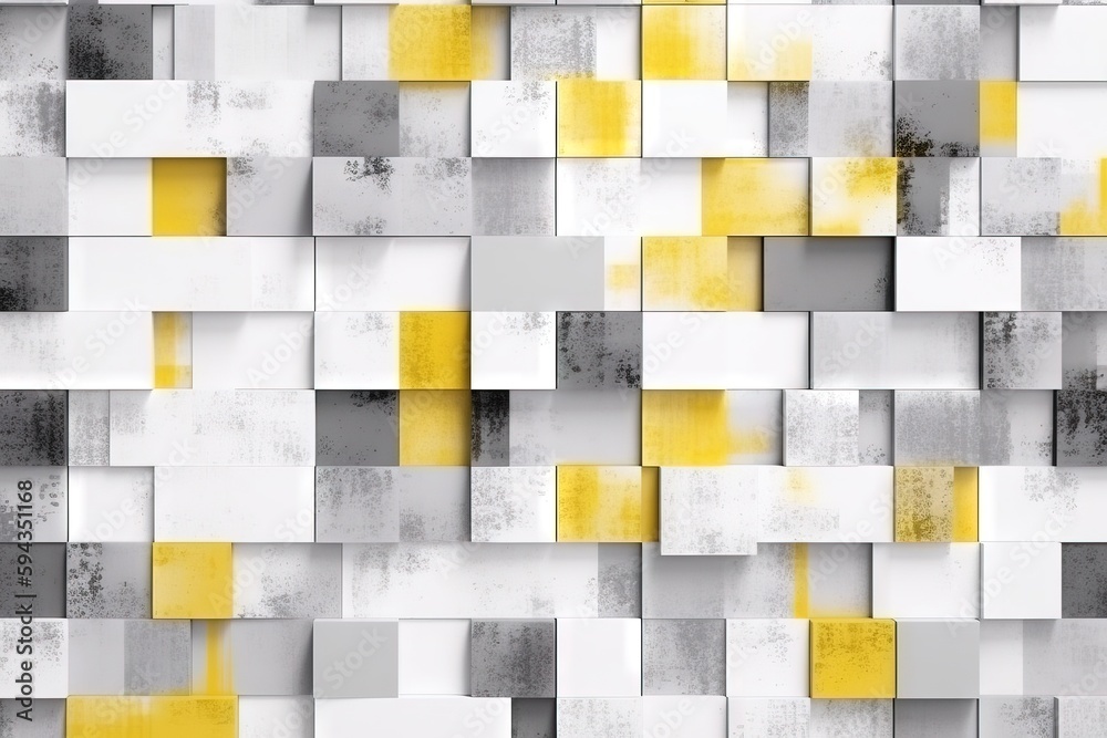  a yellow and grey abstract background with squares and rectangles in a grid pattern photo by shutte