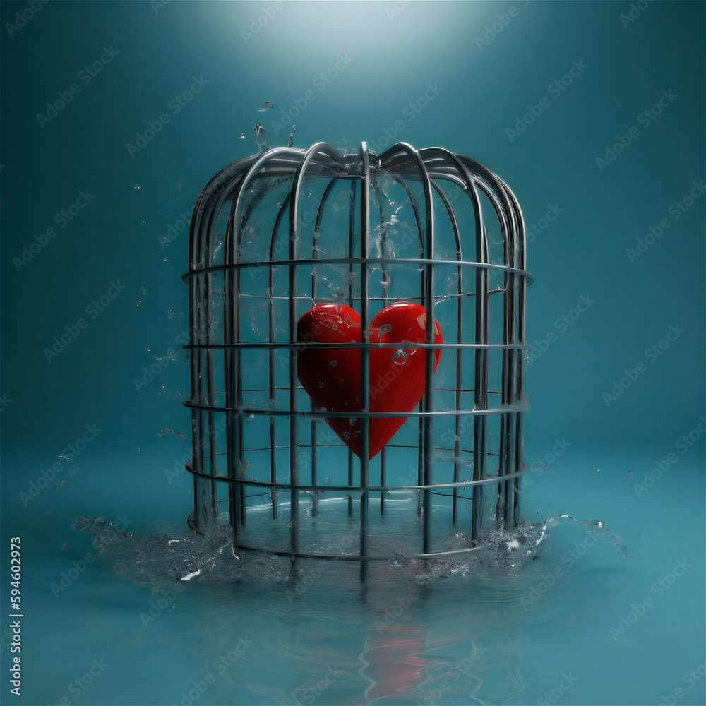 heart in cage