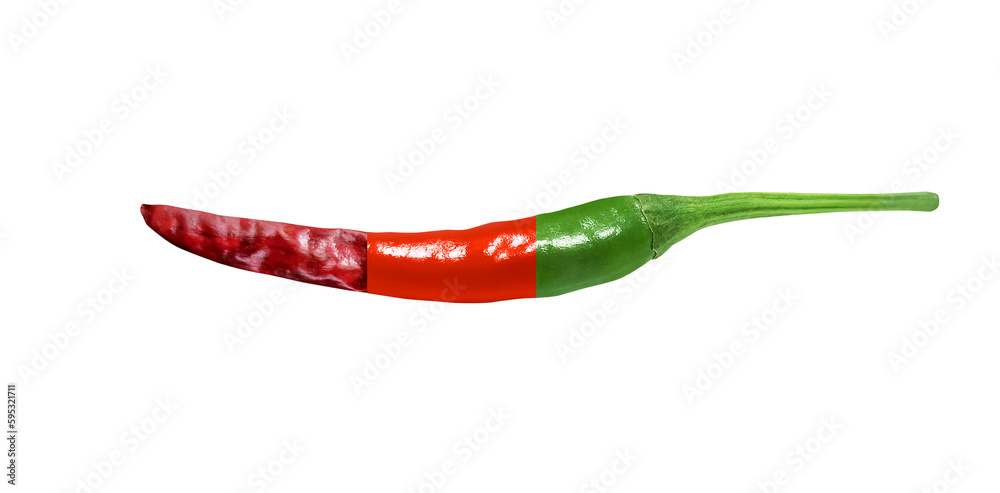 Fresh Green Chili Red Chili Dried Chili Isolated PNG transparent