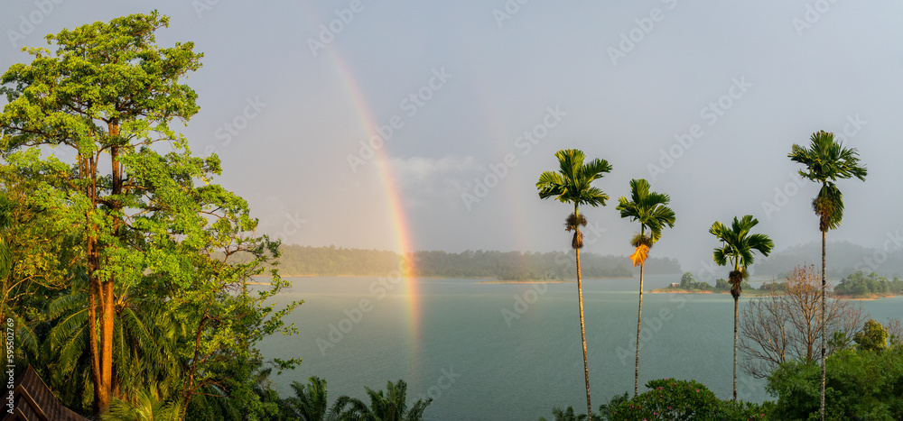 Rainbow over Tasik Kenyir, Terengganu, Kuala Terengganu, Malaysia, Coast