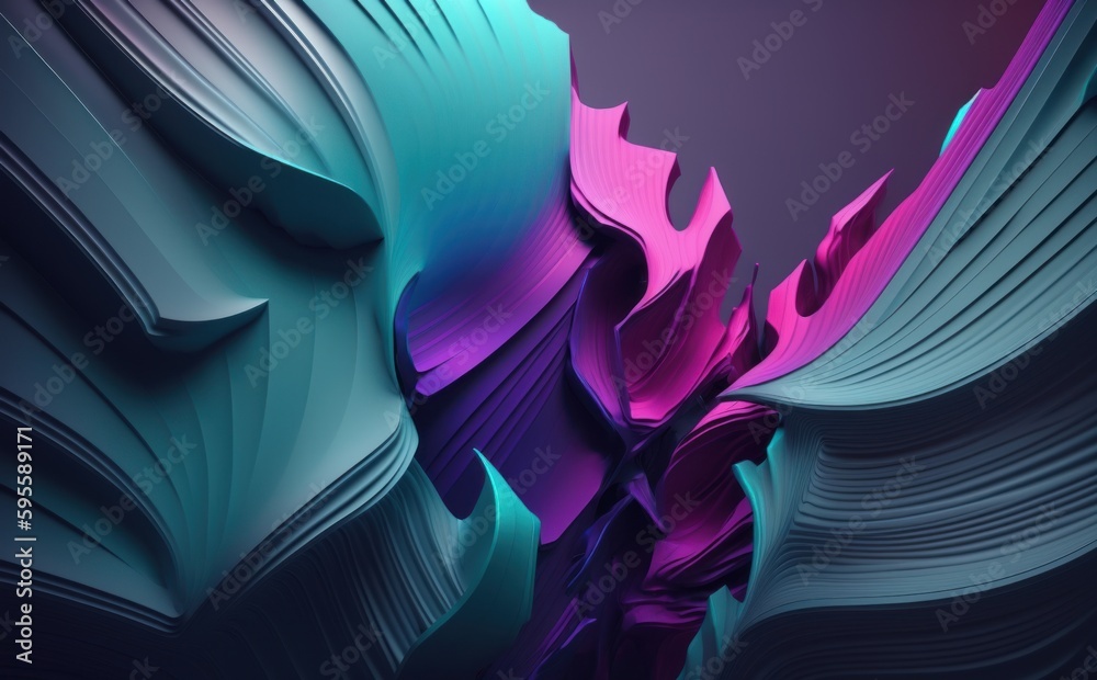 A colorful abstract background with a blue and pink swirls