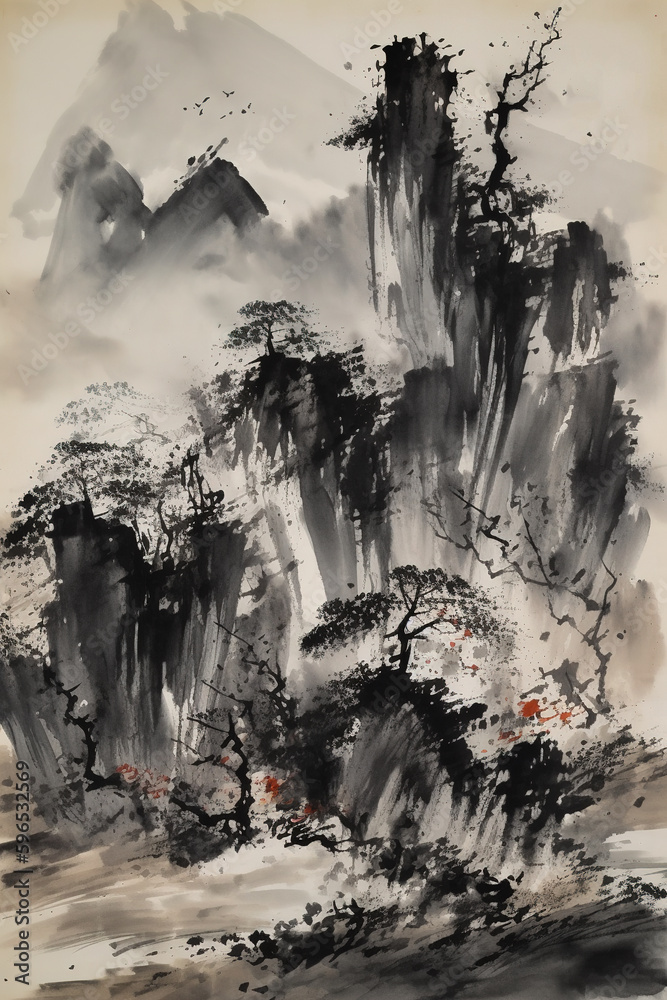 Chinese ink painting