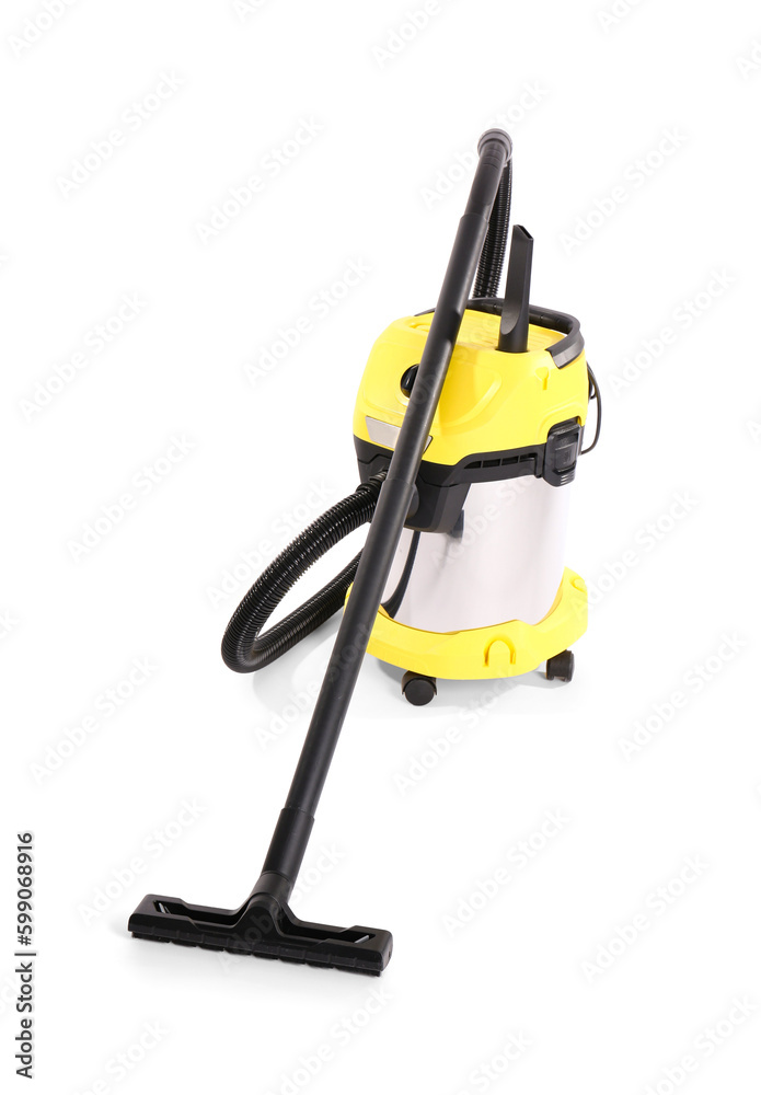 Vacuum cleaner on white background